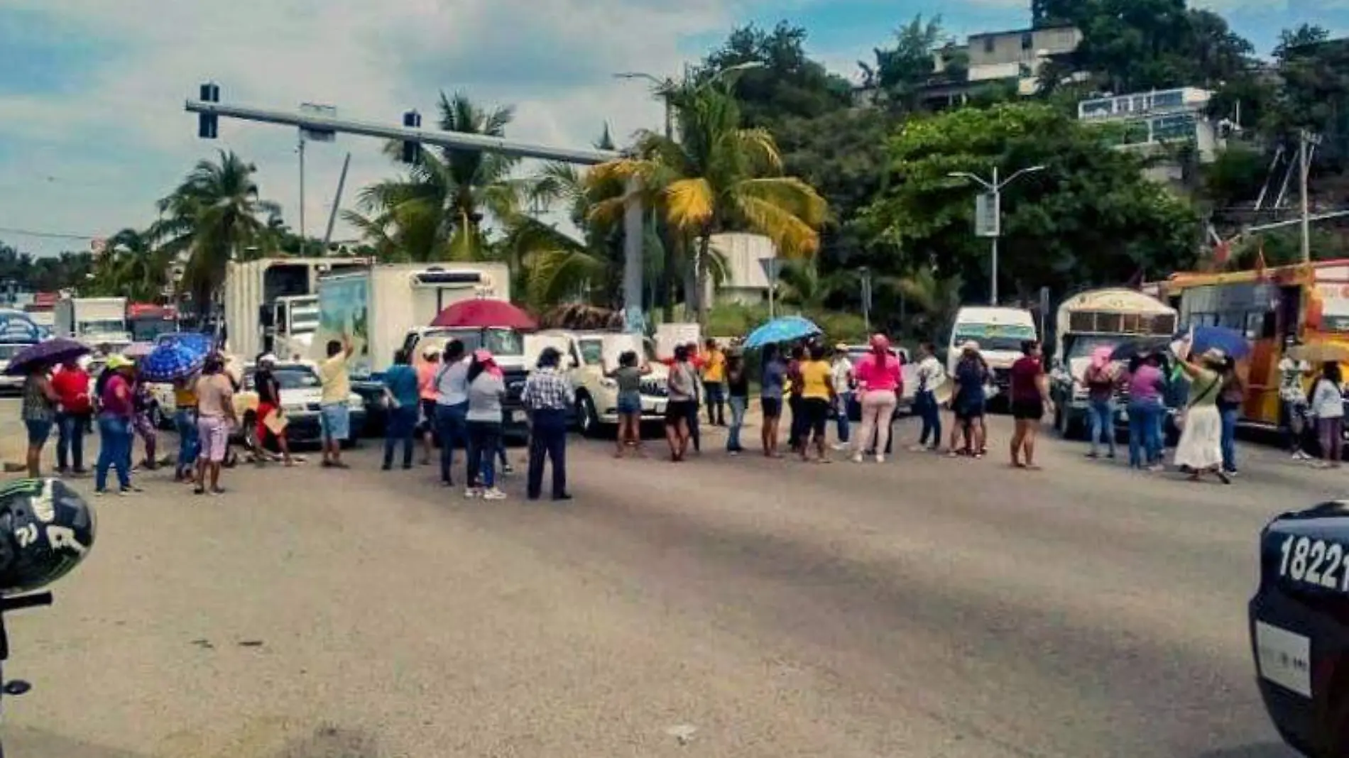 Protesta maestros acapulco méxico